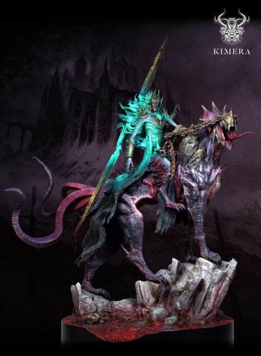75mm fantasy mounted resin miniature