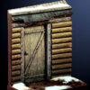 54mm log cabin scenery