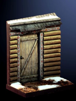 54mm log cabin scenery