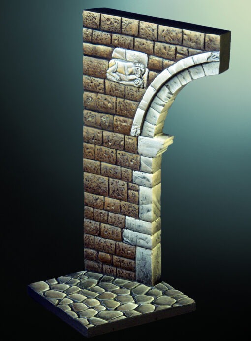 54mm medieval arch scenery