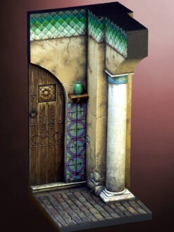 54mm islamic architectural scenery