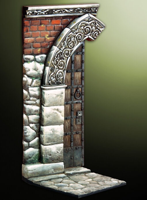 54mm medieval doorway scenery