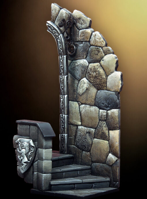 54mm castle wall scenery
