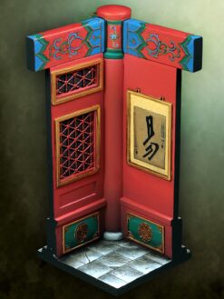 54mm chinese palace scenery