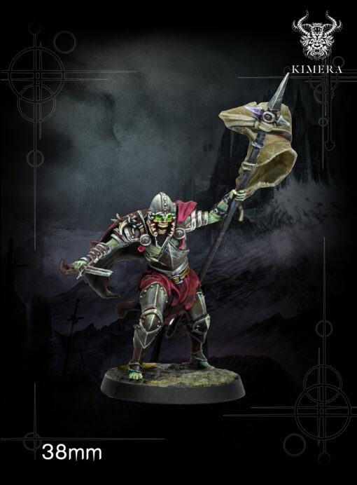 undead standard bearer miniature 38mm