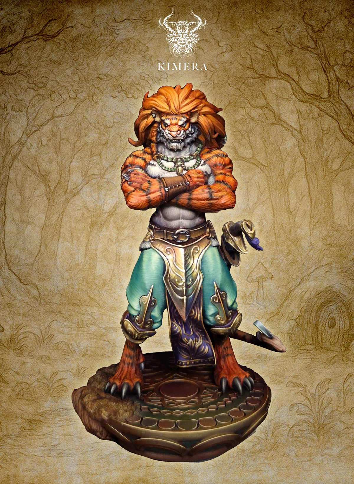fantasy guardian miniature