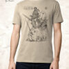 Gilgamesh T-shirt with Michele Rubini artwork on parchment-toned cotton.