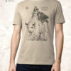Wakan Tanka T-shirt with Michele Rubini artwork on parchment-toned cotton.