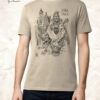 Baba Yaga T-shirt with Michele Rubini artwork on parchment-toned cotton.